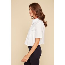 RENUAR RENUAR 25E CHEMISE PLIS MANCHES COURTES WHITE