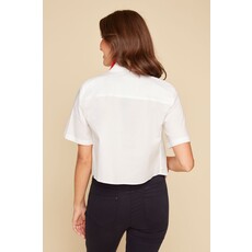 RENUAR RENUAR 25E CHEMISE PLIS MANCHES COURTES WHITE