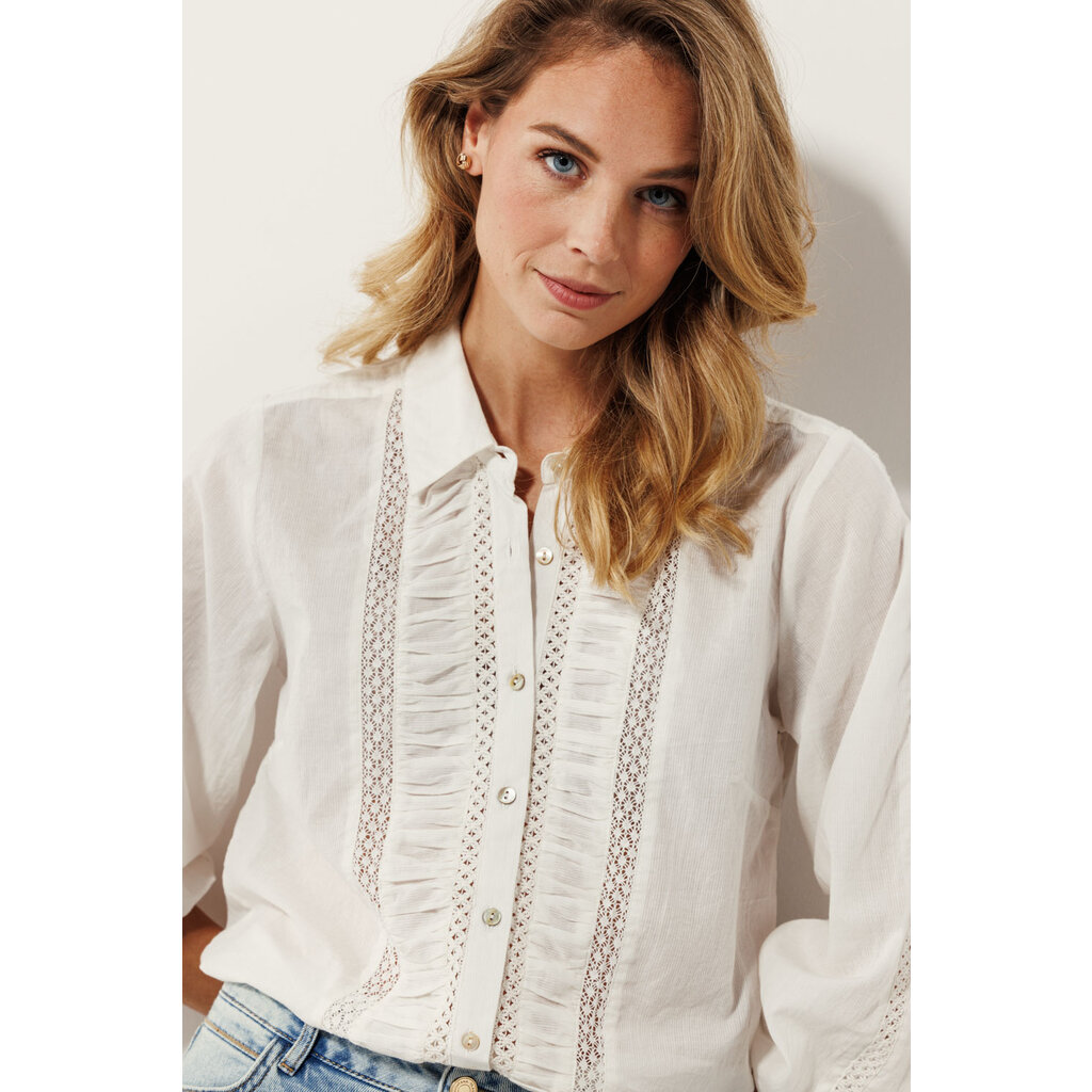 TRAMONTANA TRAMONTANA A0615301 BLOUSE DETAIL OFFWHITE