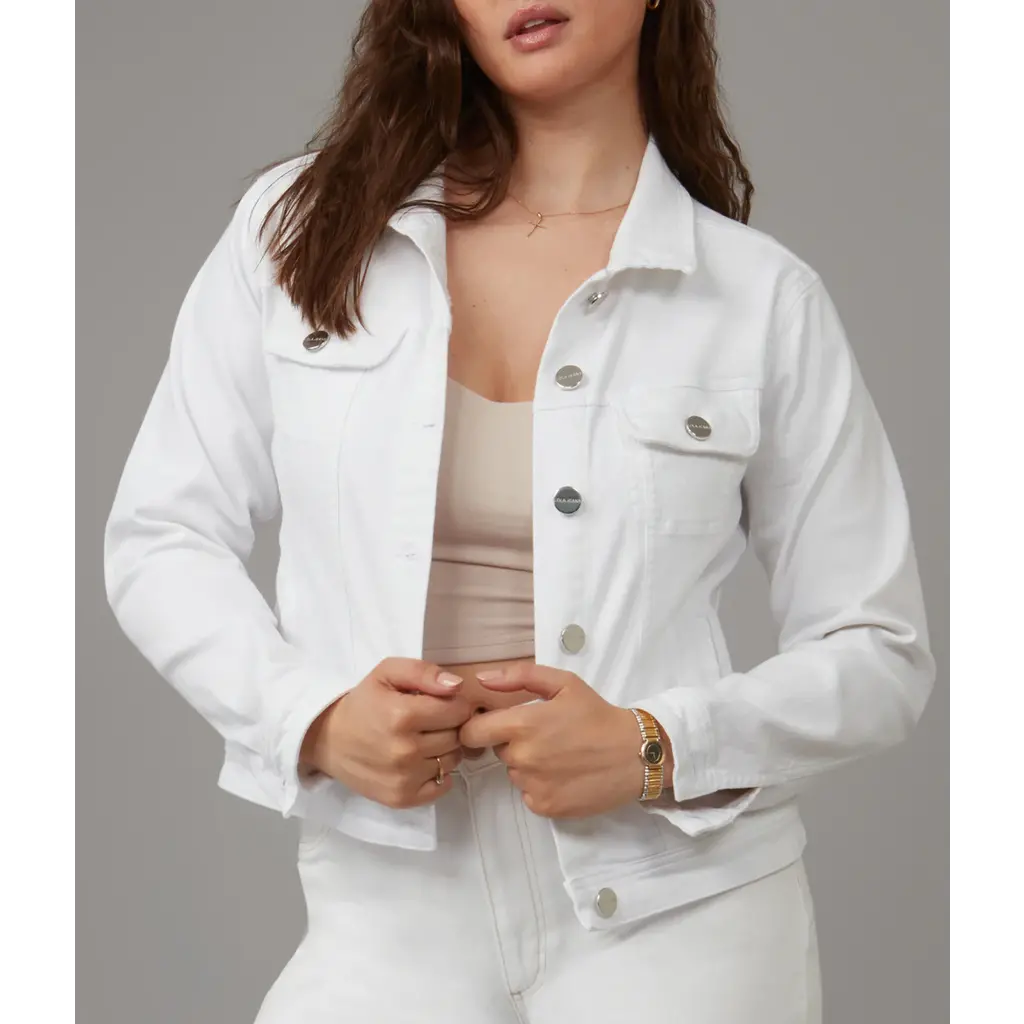LOLA JEANS LOLA JEANS JACKET DENIM GABRIELLA WHITE