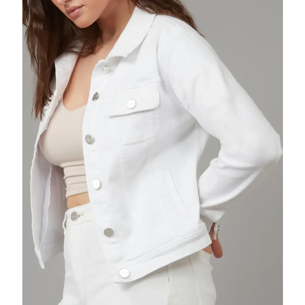 LOLA JEANS LOLA JEANS JACKET DENIM GABRIELLA WHITE