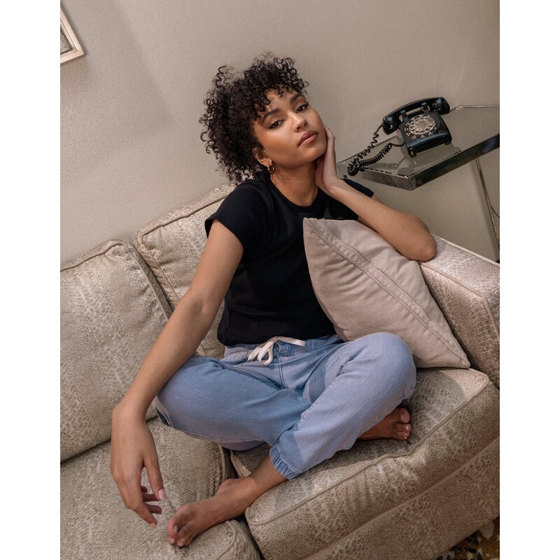 YOGA JEANS YOGA JEANS 2586 MALIA JOGGER HIGH RISE 27'' LIGHT SKY