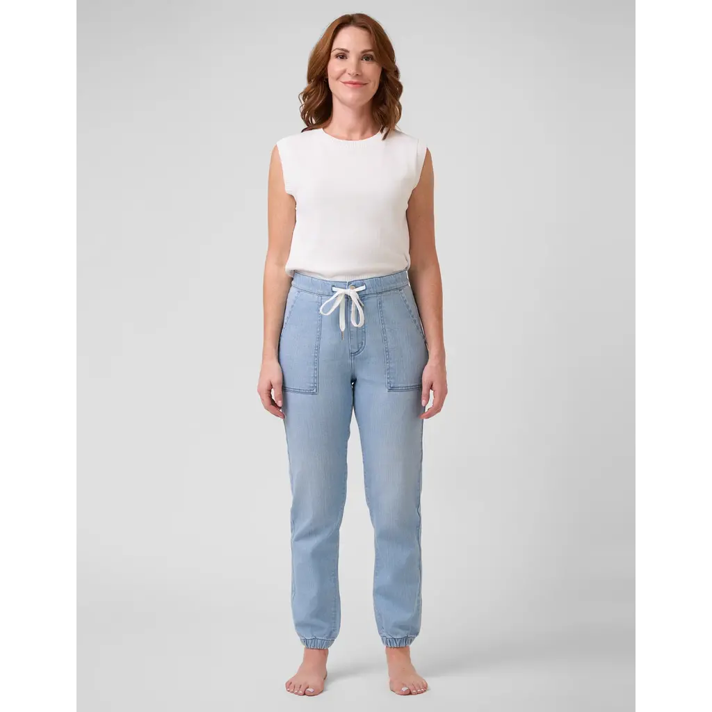 YOGA JEANS YOGA JEANS 2586 MALIA JOGGER HIGH RISE 27'' LIGHT SKY