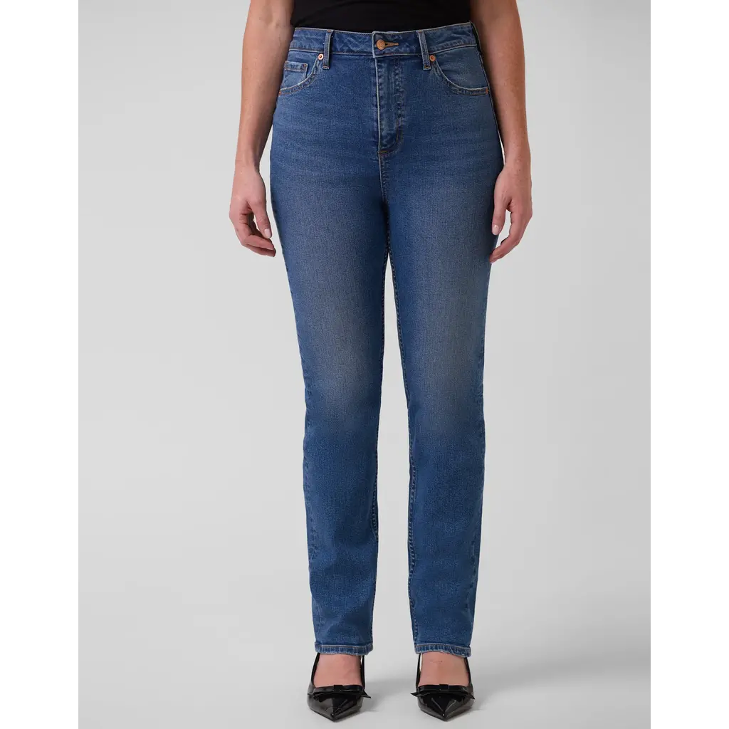 YOGA JEANS YOGA JEANS 2735 EMILY SLIM HIGH RISE 30'' DENIM BLUE