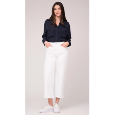 YOGA JEANS YOGA JEANS 2722 LILY WIDE HIGH RISE 25'' WHITE LOTUS