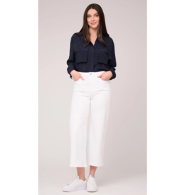 YOGA JEANS YOGA JEANS 2722 LILY WIDE HIGH RISE 25'' WHITE LOTUS