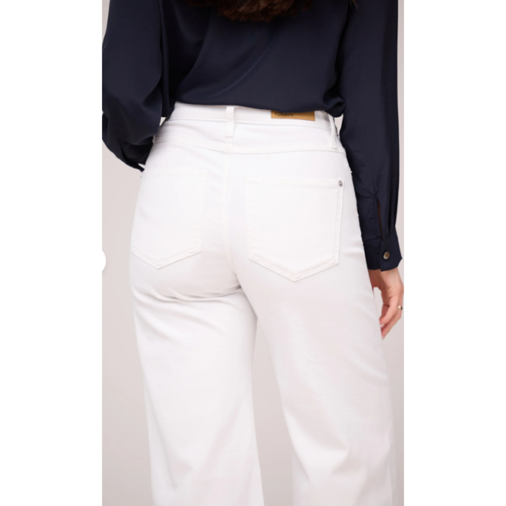 YOGA JEANS YOGA JEANS 2722 LILY WIDE HIGH RISE 25'' WHITE LOTUS