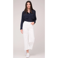 YOGA JEANS YOGA JEANS 2722 LILY WIDE HIGH RISE 25'' WHITE LOTUS