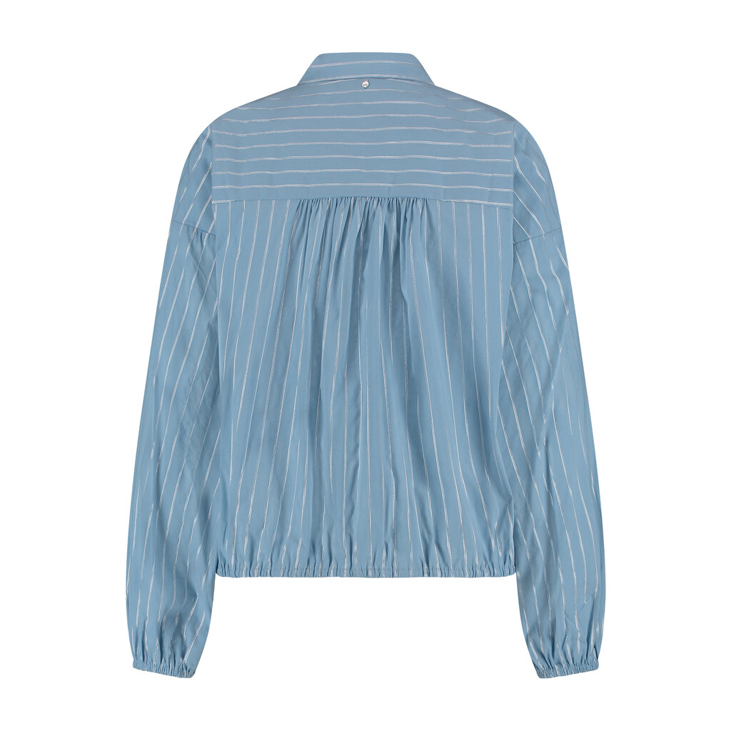 TRAMONTANA TRAMONTANA 25E BLOUSE LUREX STRIPED BLEU