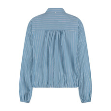 TRAMONTANA TRAMONTANA 25E BLOUSE LUREX STRIPED BLEU