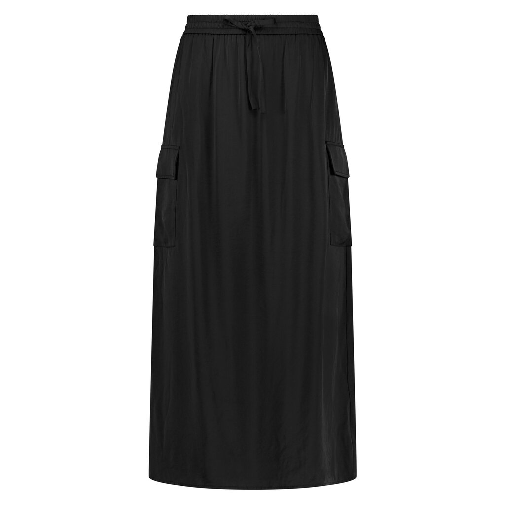 TRAMONTANA TRAMONTANA 25E JUPE CARGO SATIN NOIR