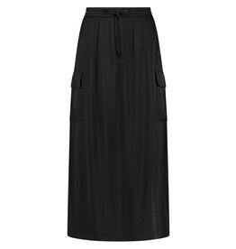 TRAMONTANA TRAMONTANA 25E JUPE CARGO SATIN NOIR