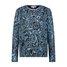 TRAMONTANA TRAMONTANA 25E HAUT MESH PAISLEY BLOSSOM BLEU