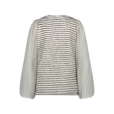 TRAMONTANA TRAMONTANA 25E HAUT POIS ET RAYURES OFFWHITE