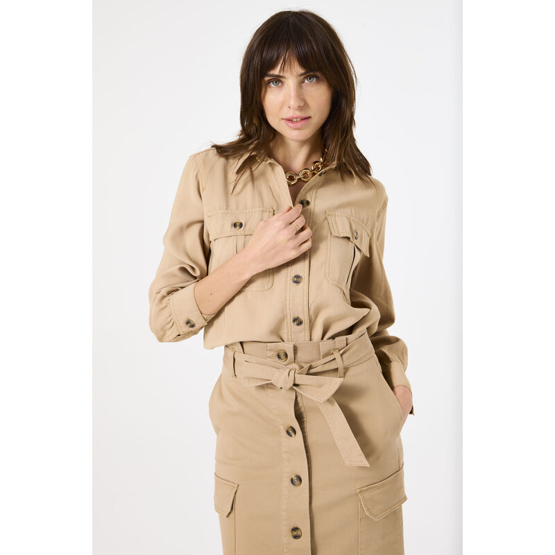 GARCIA GARCIA 25E SHIRT GOLDEN TAN