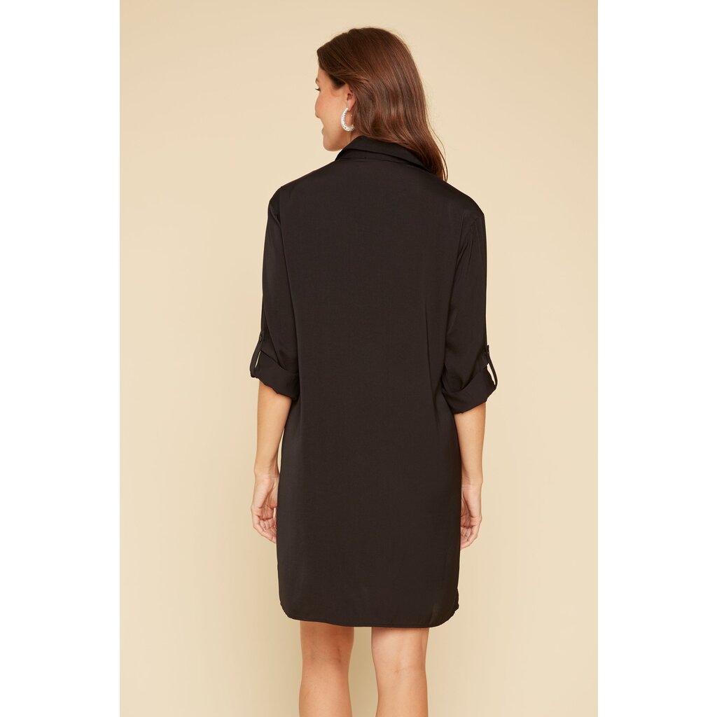 RENUAR RENUAR 25E ROBE CHEMISE M LONGUES AIRFLOW BLACK