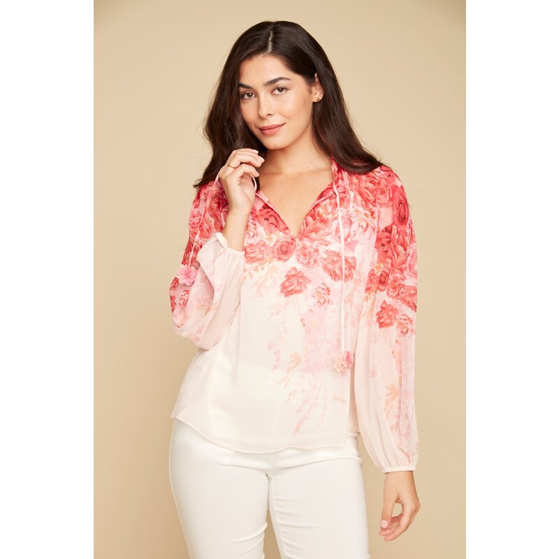 RENUAR RENUAR 25E BLOUSE ROSETTE COMBO
