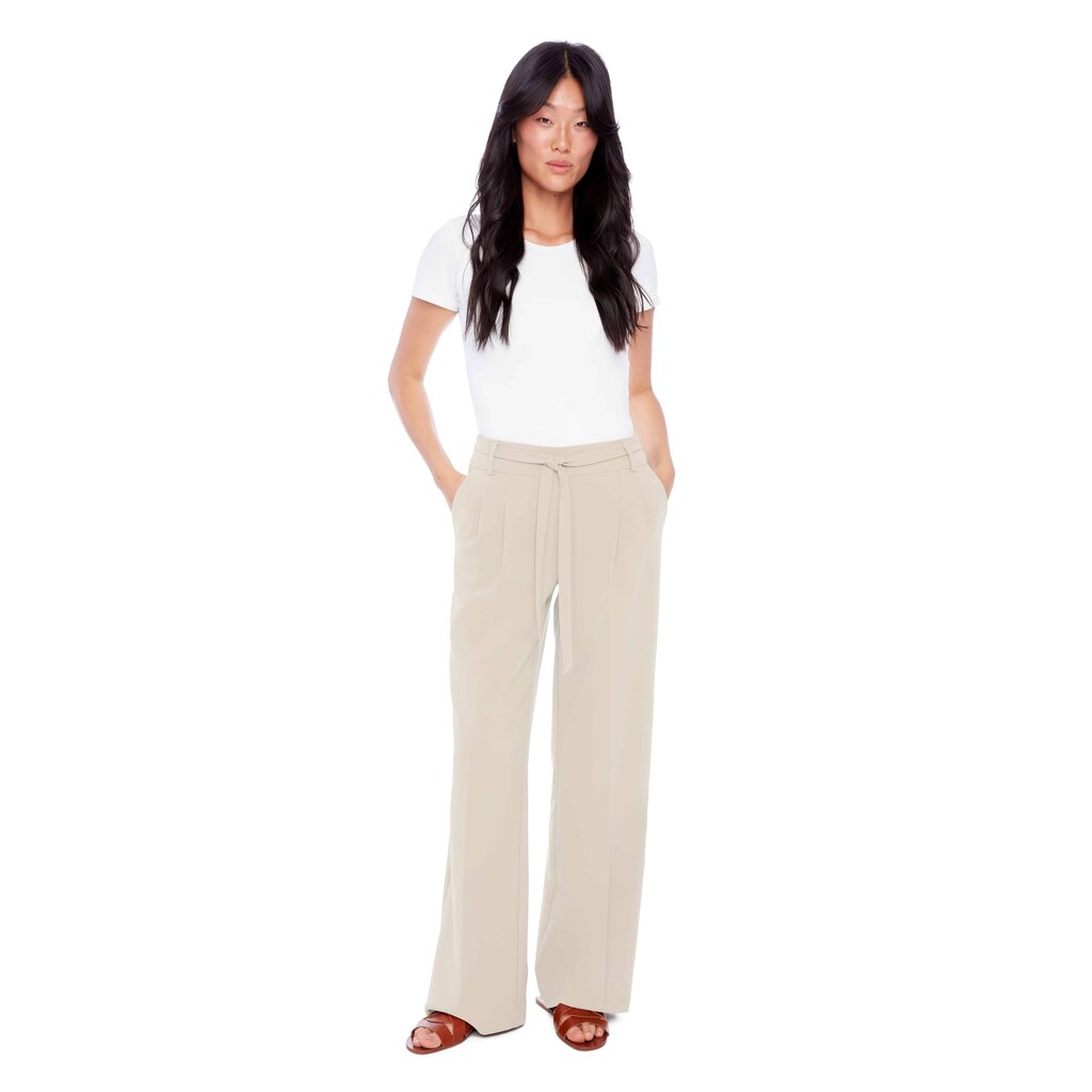 I LOVE TYLER MADISON TYLER MADISON 256007 PANTALON EVASE CEINTURE FAWN