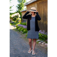 RIEN NE SE PERD TOUT SE CREE RIEN NE SE PERD ROBE BOOGIE RAYE GRIS ET BLANC