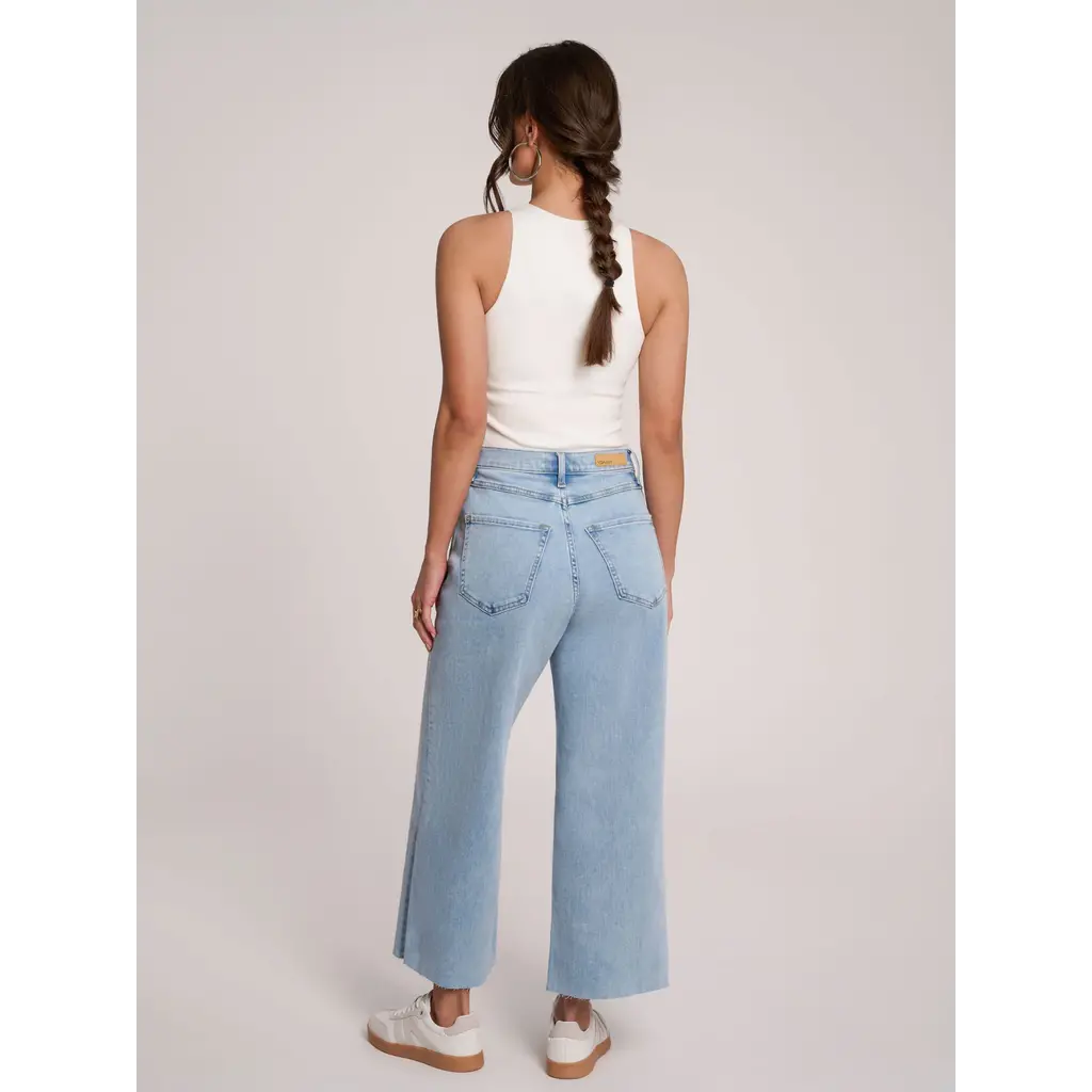 YOGA JEANS YOGA JEANS 2757 LILY WIDE HIGH RISE 25'' CRISP WIND