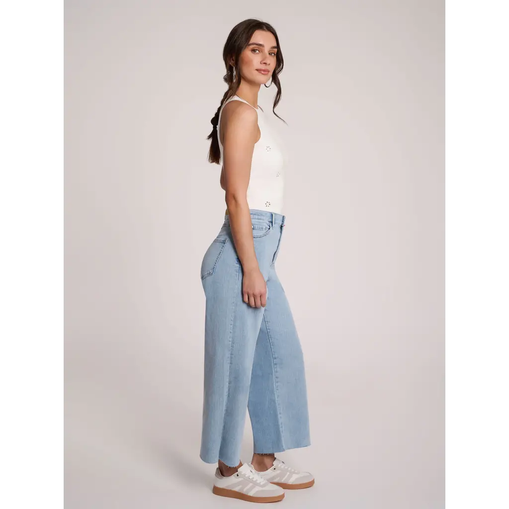 YOGA JEANS YOGA JEANS 2757 LILY WIDE HIGH RISE 25'' CRISP WIND