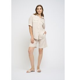 PISTACHE PISTACHE CHEMISE MANCHES 3/4 LIN BEIGE