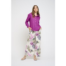 PISTACHE PISTACHE CHEMISE MANCHES 7/8 LIN MAGENTA