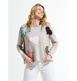 ZAKET AND PLOVER ZAKET AND PLOVER TO THE MOON SWEATER PUTTY