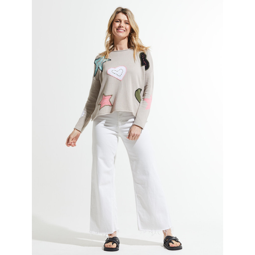 ZAKET AND PLOVER ZAKET AND PLOVER TO THE MOON SWEATER PUTTY