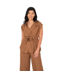 M MADE IN ITALY M MADE IN ITALY 32/4683W JACKET S MANCHES HAZELNUT