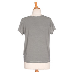 RIEN NE SE PERD TOUT SE CREE RIEN NE SE PERD 25E TSHIRT MODERNE RAYE MARINE/BLANC