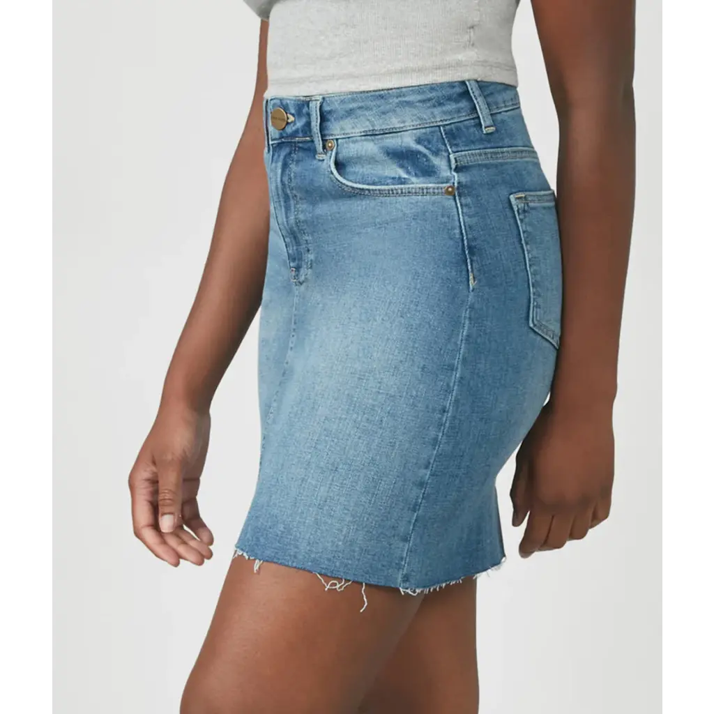 LOLA JEANS LOLA JEANS HIGH RISE MINI JUPE MADDY MORNING DAY LIGHT