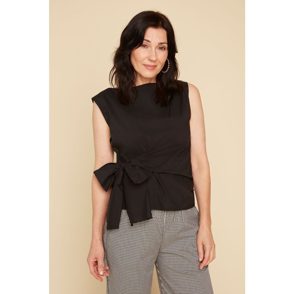 RENUAR RENUAR 25E TOP S MANCHES NOEUD NOIR