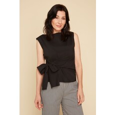 RENUAR RENUAR 25E TOP S MANCHES NOEUD NOIR