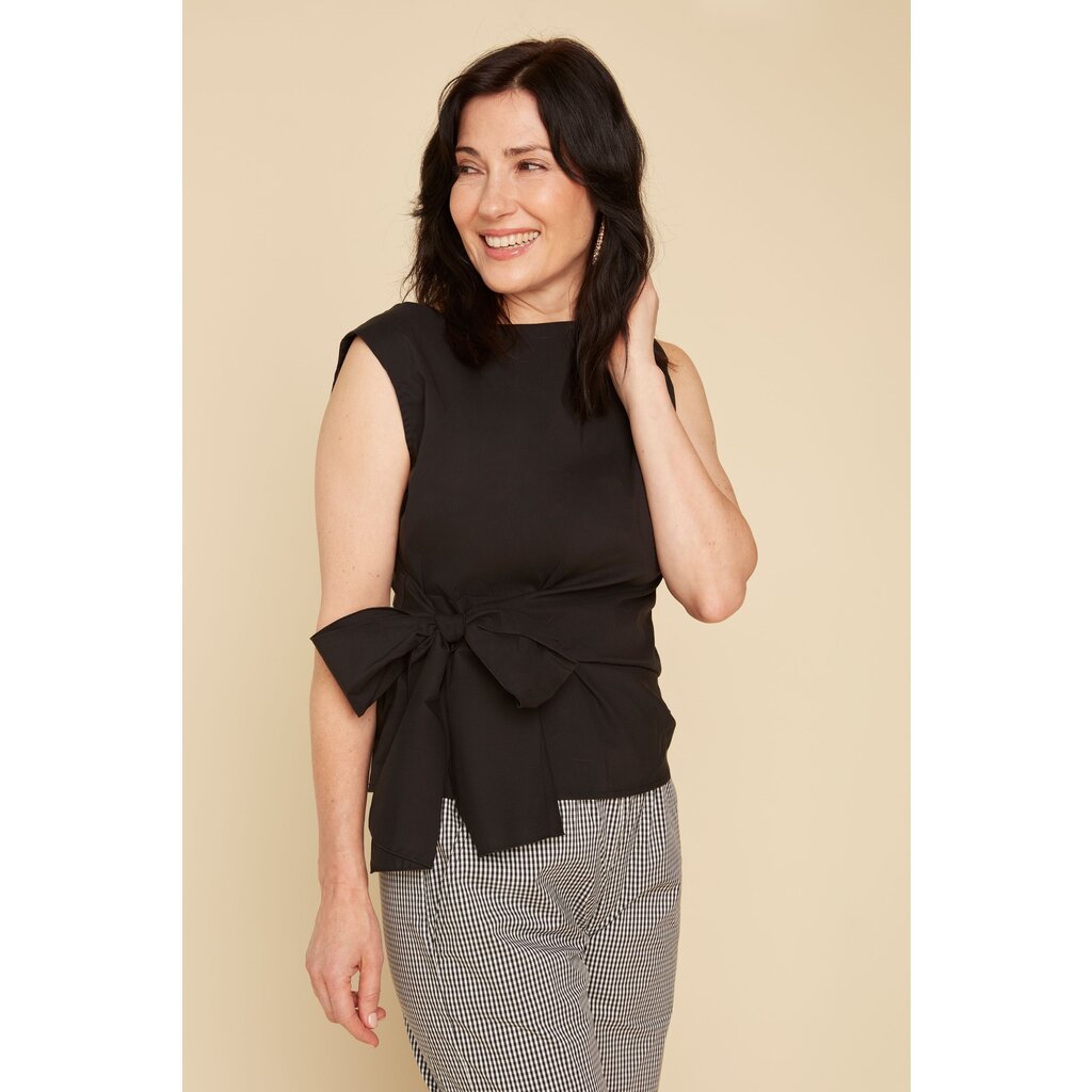 RENUAR RENUAR 25E TOP S MANCHES NOEUD NOIR