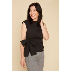 RENUAR RENUAR 25E TOP S MANCHES NOEUD NOIR