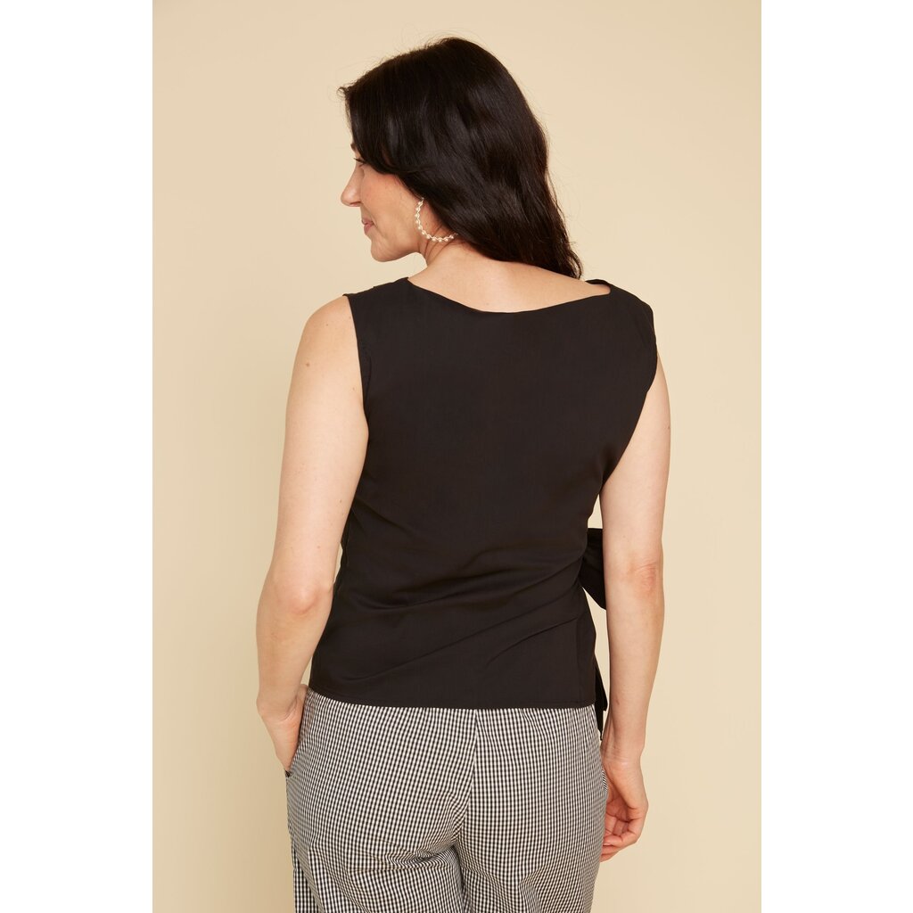 RENUAR RENUAR 25E TOP S MANCHES NOEUD NOIR