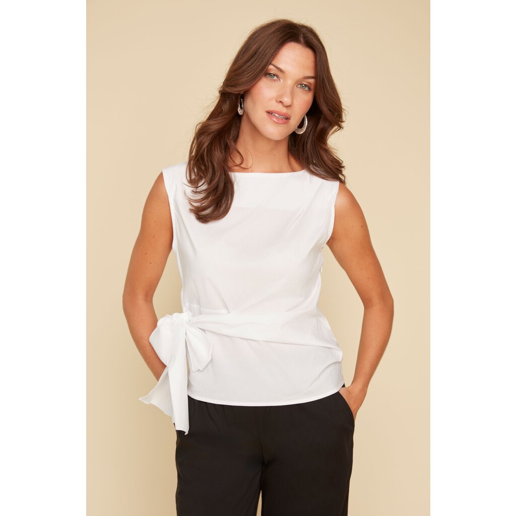 RENUAR RENUAR 25E TOP S MANCHES NOEUD BLANC