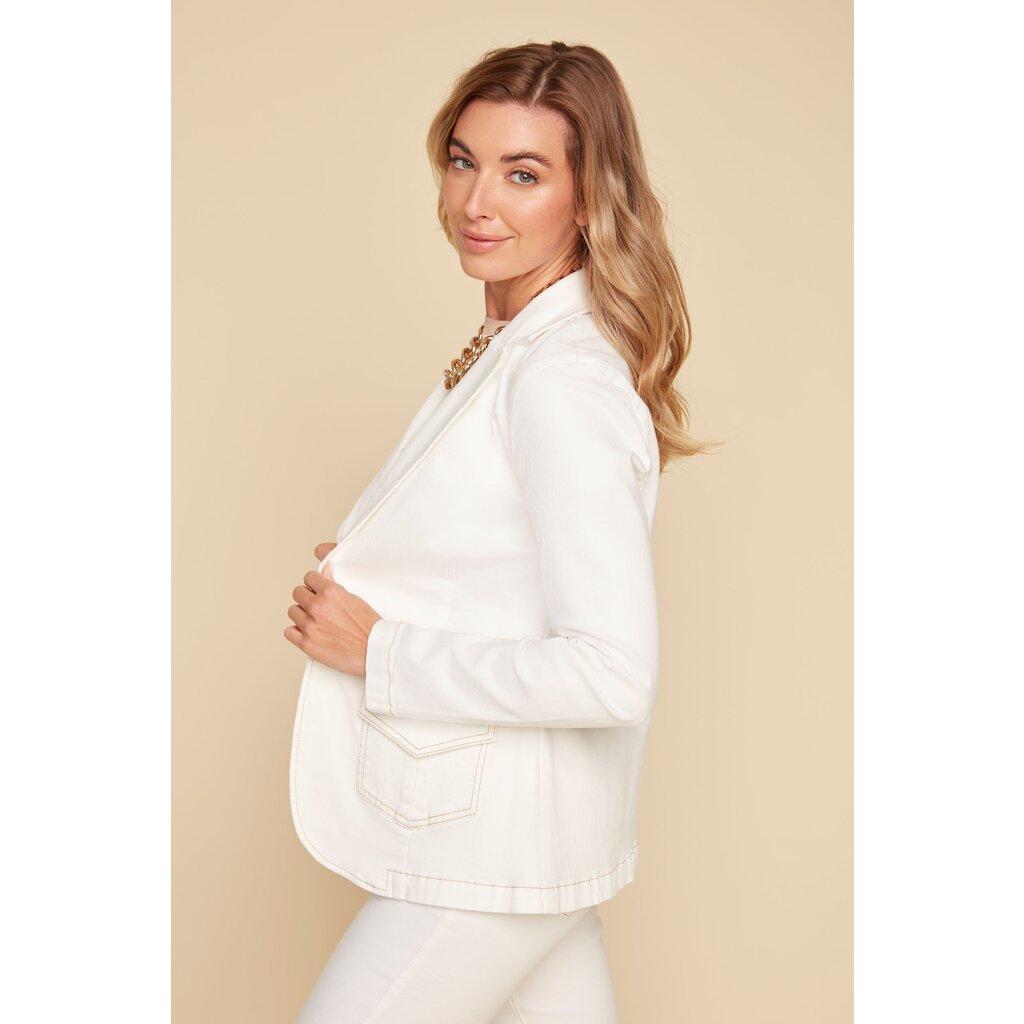 RENUAR RENUAR 25E JACKET JEANS BLANC