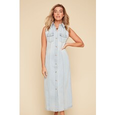 RENUAR RENUAR 25E ROBE S MANCHES JEANS BLEACHED WASH