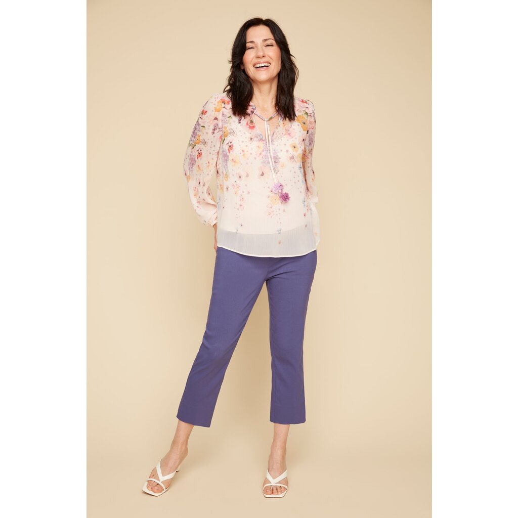 RENUAR RENUAR 25E BLOUSE FLEURS ROSE COMBO