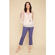 RENUAR RENUAR 25E BLOUSE FLEURS ROSE COMBO