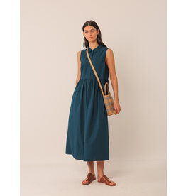 INDI AND COLD INDI AND COLD 25E ROBE CHEMISE S MANCHES POPELINE MARINE