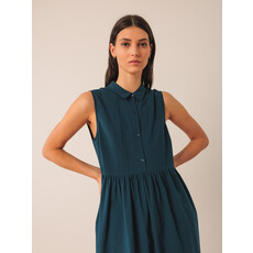 INDI AND COLD INDI AND COLD 25E ROBE CHEMISE S MANCHES POPELINE MARINE