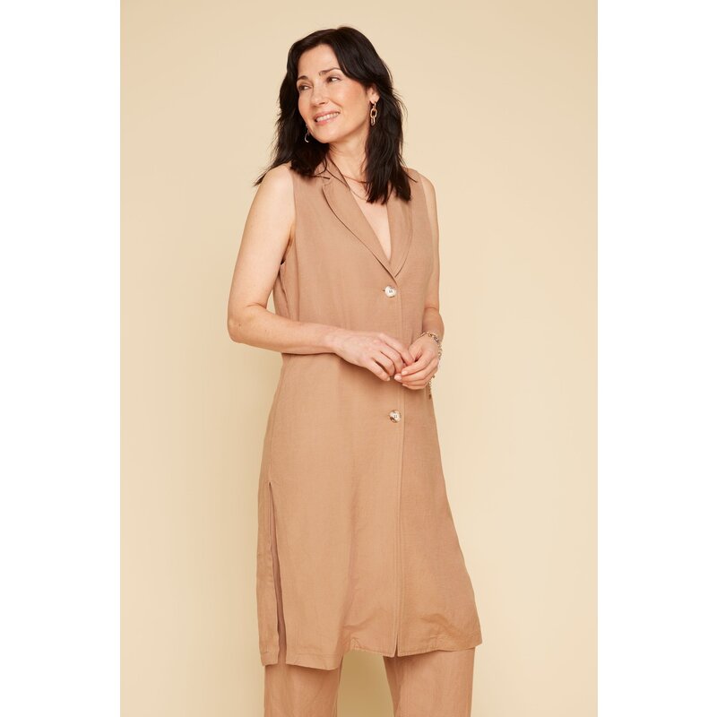 RENUAR RENUAR 25E ROBE CHEMISE S MANCHES TAN