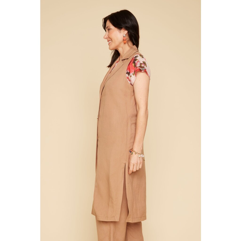 RENUAR RENUAR 25E ROBE CHEMISE S MANCHES TAN