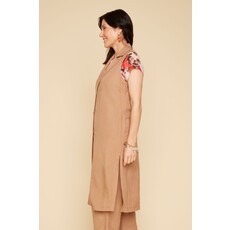 RENUAR RENUAR 25E ROBE CHEMISE S MANCHES TAN