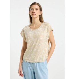 RAGWEAR RAGWEAR 25E TOP GRATEEN PRINT BEIGE