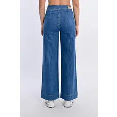 MOLLY BRACKEN MOLLY BRACKEN 25E JEANS EVASE BLEU DENIM
