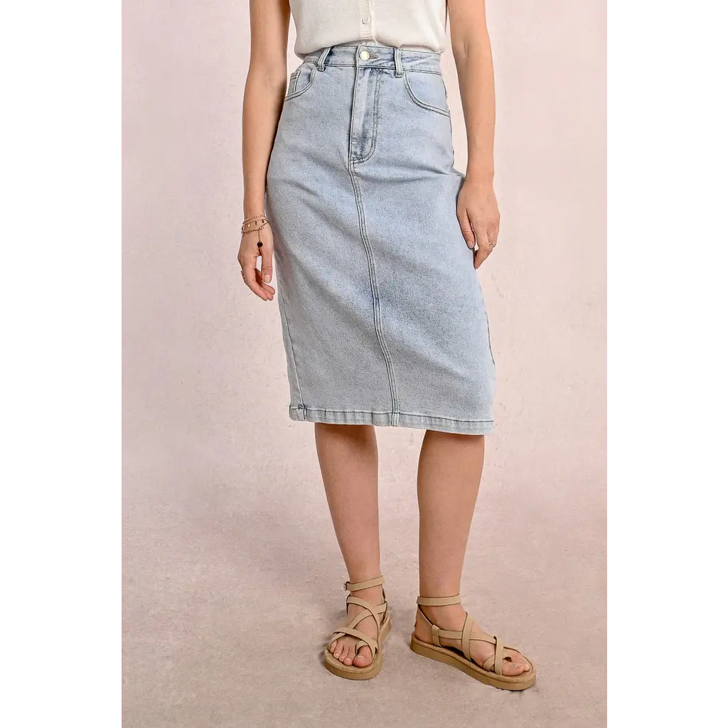 MOLLY BRACKEN MOLLY BRACKEN 25E JUPE JEANS BLEU DENIM